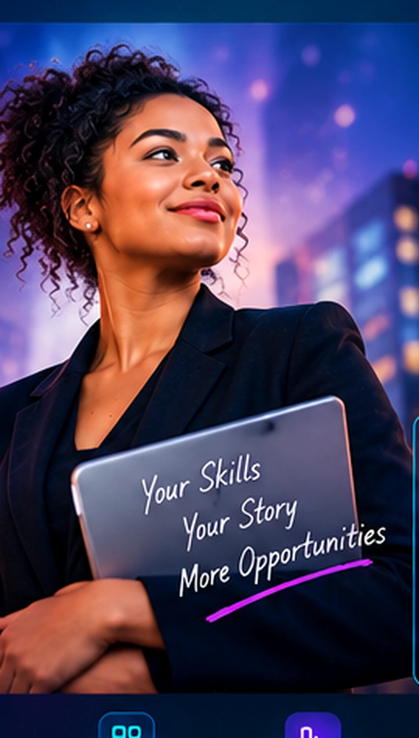 Professional building a digital identity