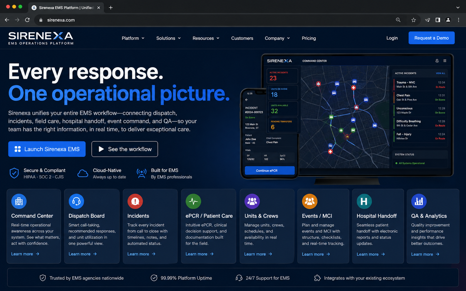 Sirenexa EMS screenshot