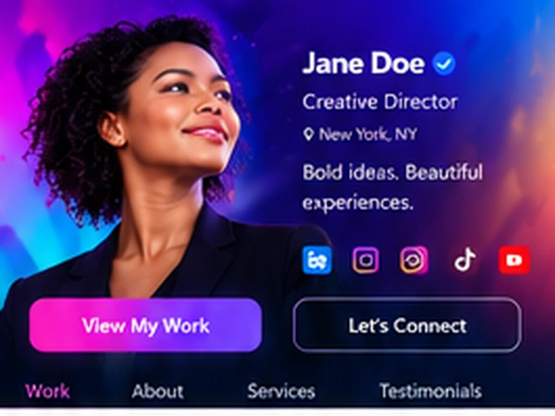 Creative profile style preview
